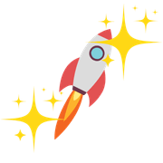 Illustration av en raket som symboliserar framtiden för Swish