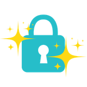 Illustration med hänglås som symboliserar säkerheten hos Trustly