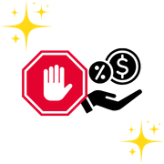 Stoppskylt för att illustrera utmaningarna med skattefria casinon